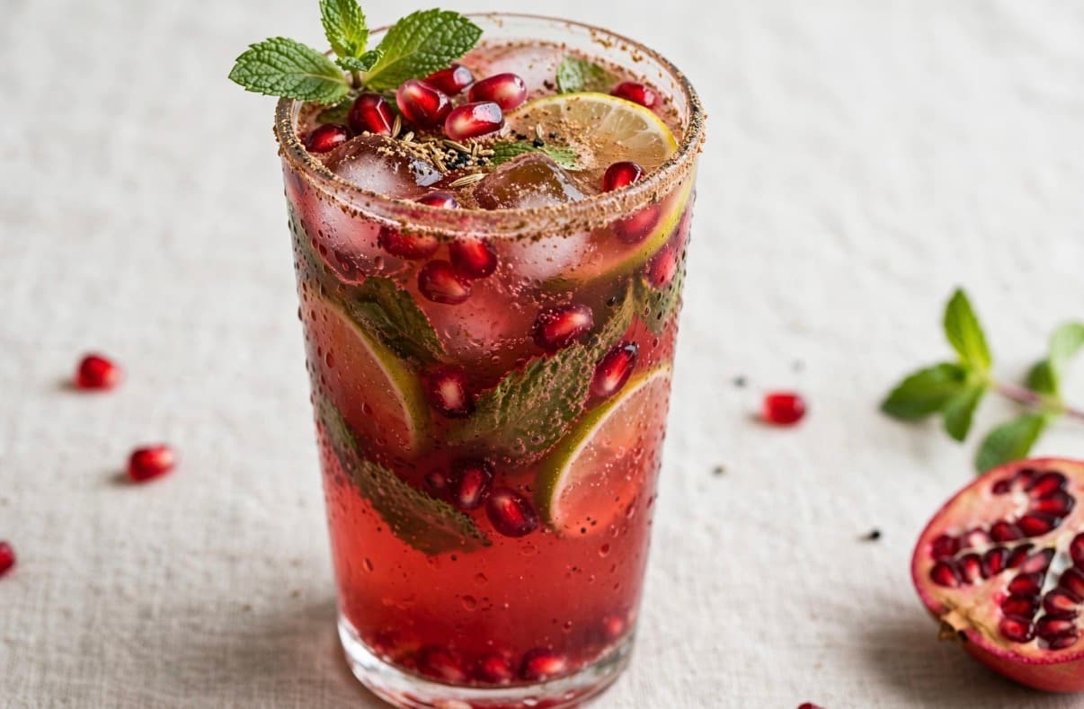 Spiced Pomegranate Jaljeera Tonic