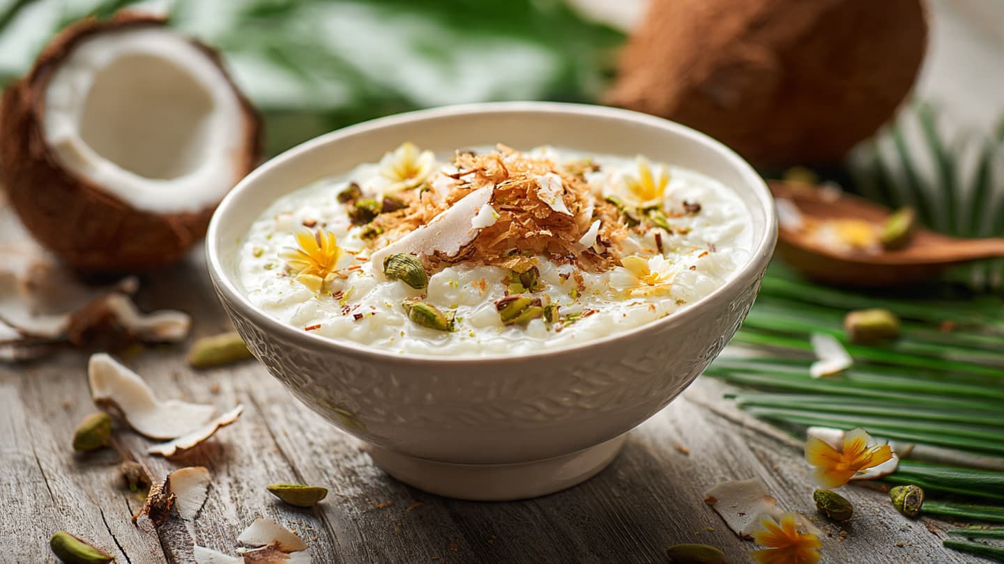COCONUT RICE PUDDING