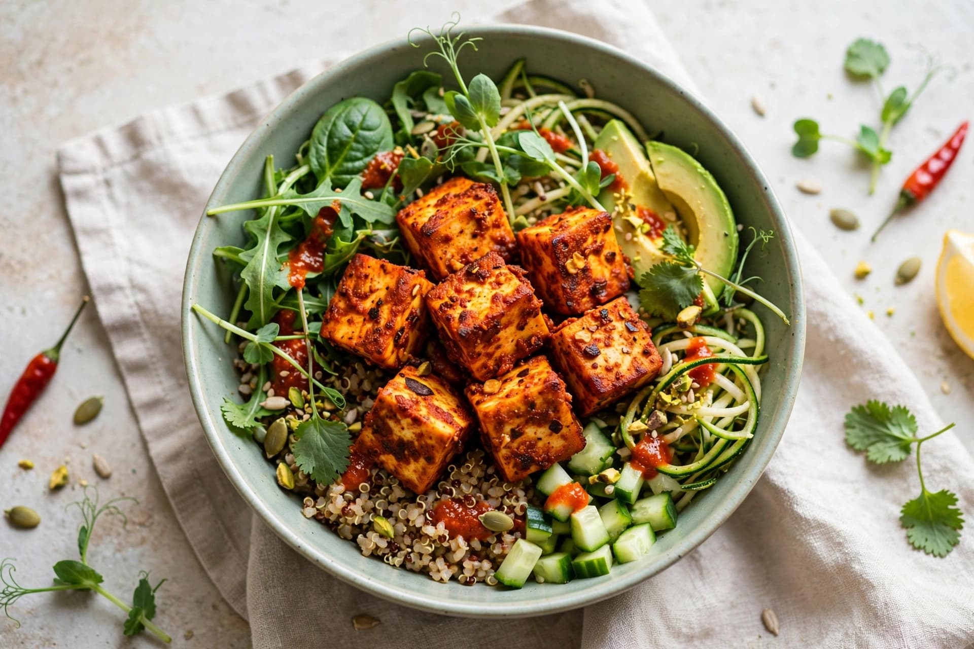 Harissa Paneer Green Bowl