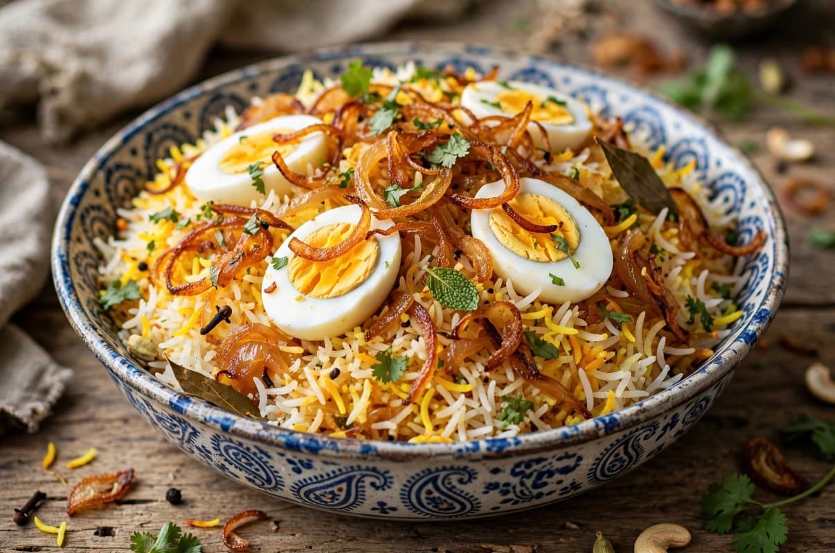 Egg biryani