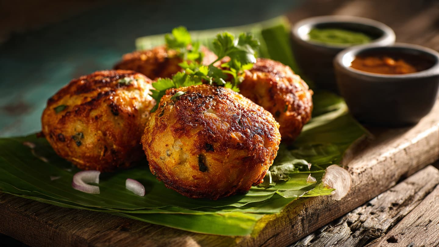 Baked potato vada