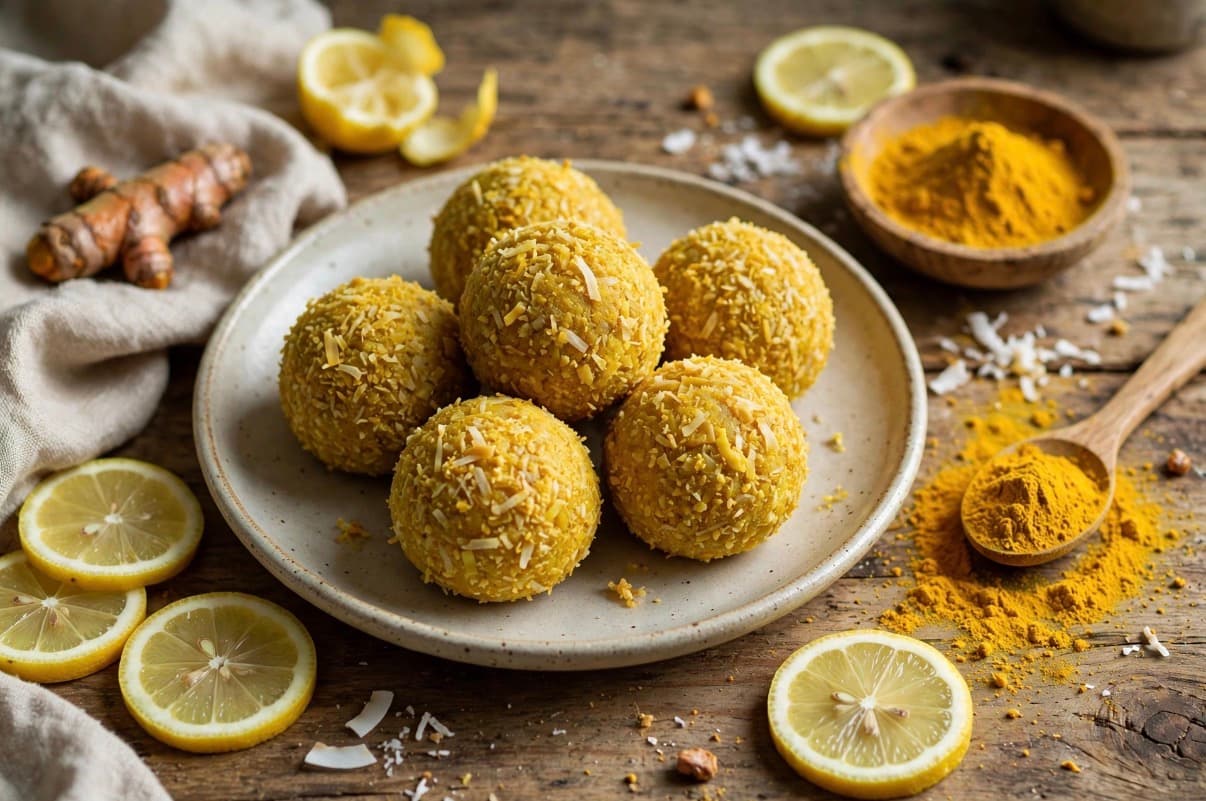LEMON TURMERIC ENERGY BALLS